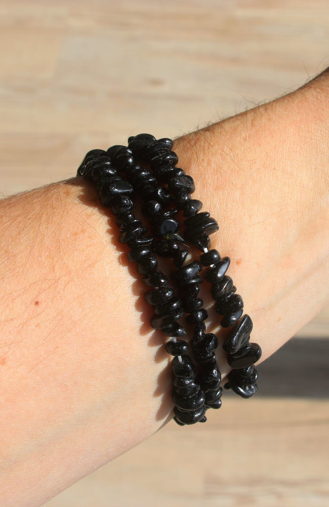 Black Tourmaline Chip Bracelet